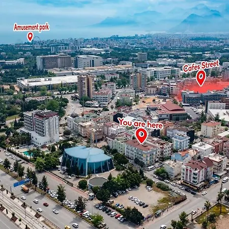Erasta Avm 2Dk Konyaalti Plaji 3Km Genis Daire'16' Antalya Exterior photo